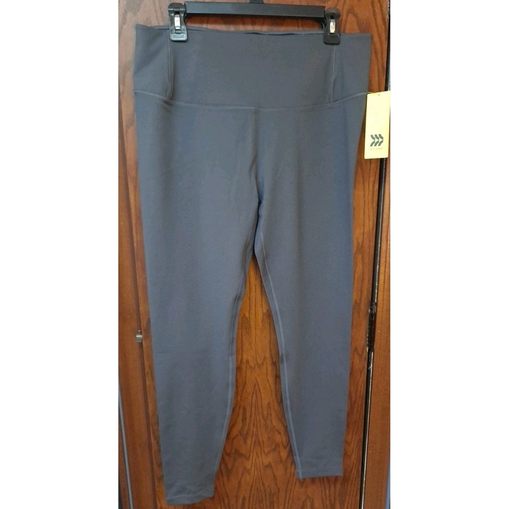 All In Motion Dynamic Flex High Rise Full Length Yoga Leggings Dark Gray Size 1X